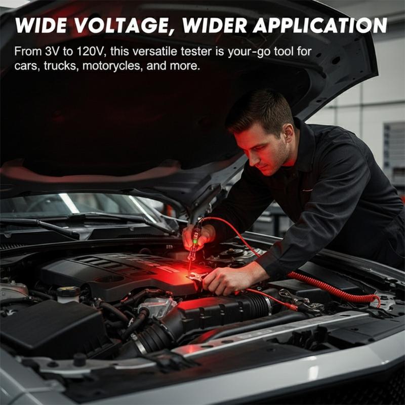 Workshop Tools Display - Pena Penguji Tegangan 3V 120V Tampilan