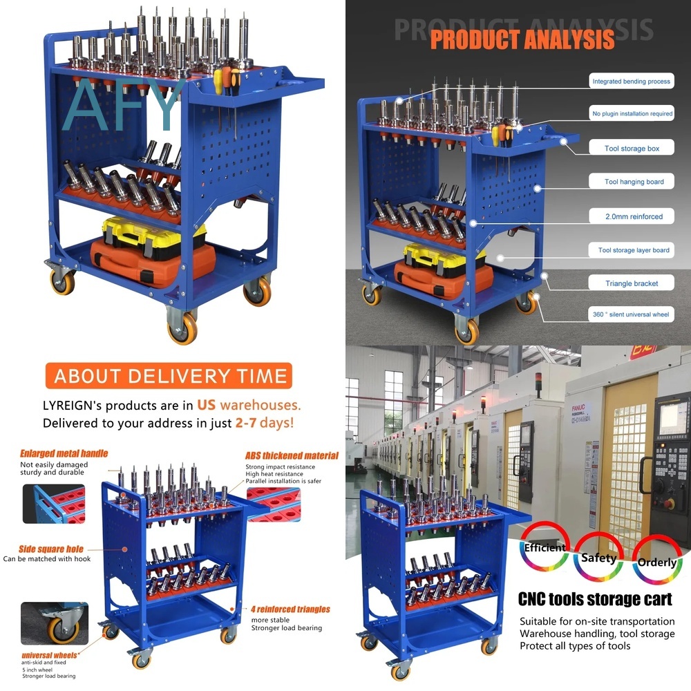 Workshop Tools Center - Troli penyimpanan alat mesin CNC BT40