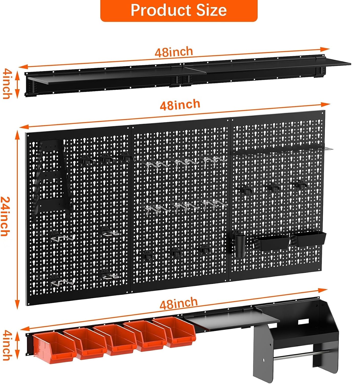 Panel Organizer Dinding Pegboa - Workshop Tools Display ulasan dan harga