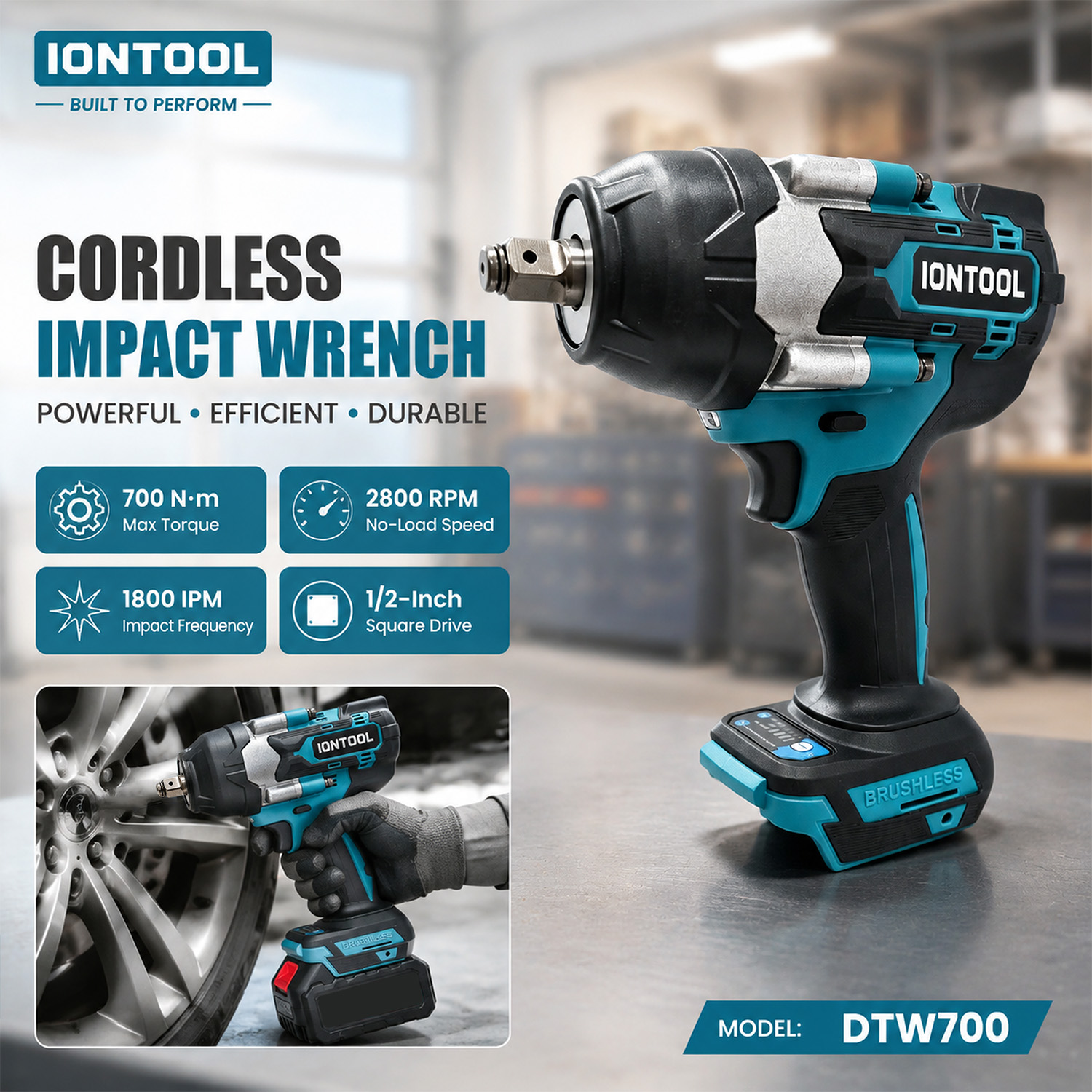 IONTOOL DTW700 Kunci Impack Ta - Workshop Tools In Engineering ulasan dan harga