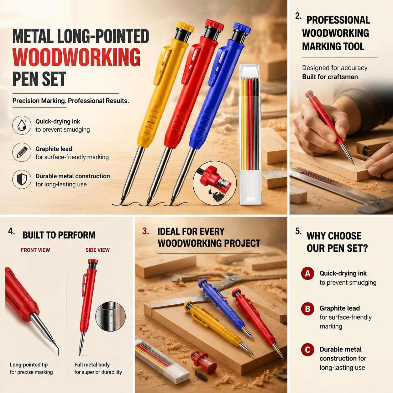 Pensil Kayu Profesional Ujung  - Workshop Tools In Engineering ulasan dan harga