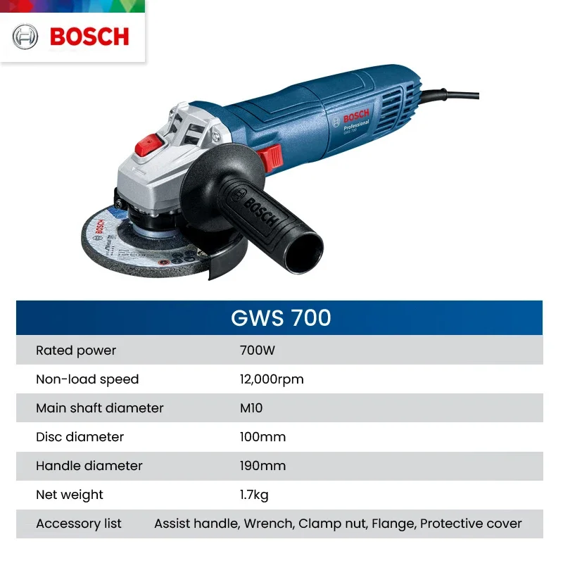 Bosch GWS 700 Mesin Gerinda Su - Hand Tools Mechanical Workshop ulasan dan harga