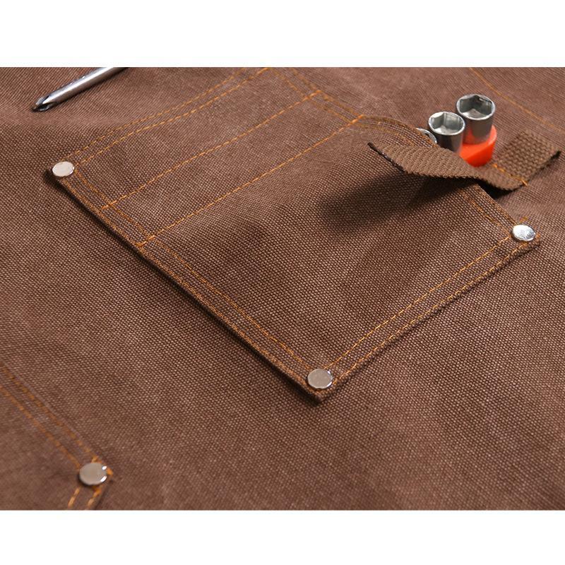 Apron Kanvas Dengan Logo Cetak - Workshop Tools Logo ulasan dan harga
